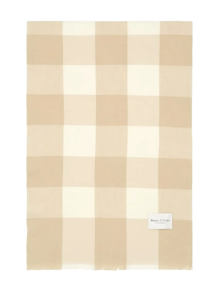  Marc O'polo Check-pattern Scarf - Neutrals 