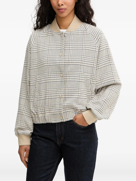  Marc O'polo Checked Bomber Jacket - Neutrals 
