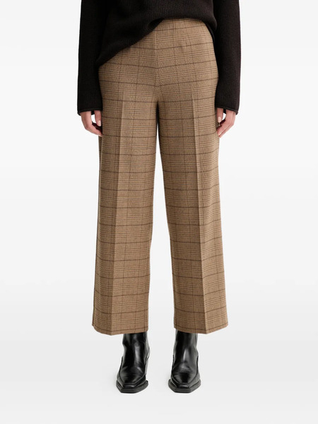  Marc O'polo Checked-pattern Trousers - Brown 