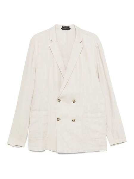  Marc O'polo Double-breasted Linen Blazer - Neutrals 