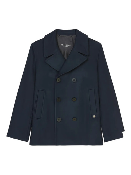  Marc O'polo Double-breasted Peacoat - Blue 