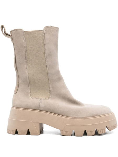 Marc O'polo 70mm Elasticated-panel Platform Boots - Neutrals 