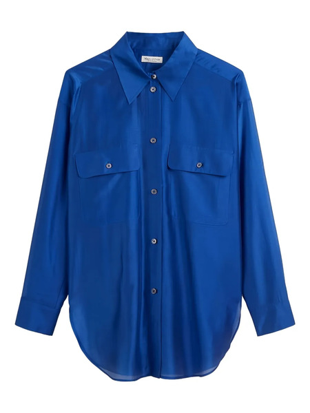  Marc O'polo Patch-pockets Button-up Shirt - Blue 