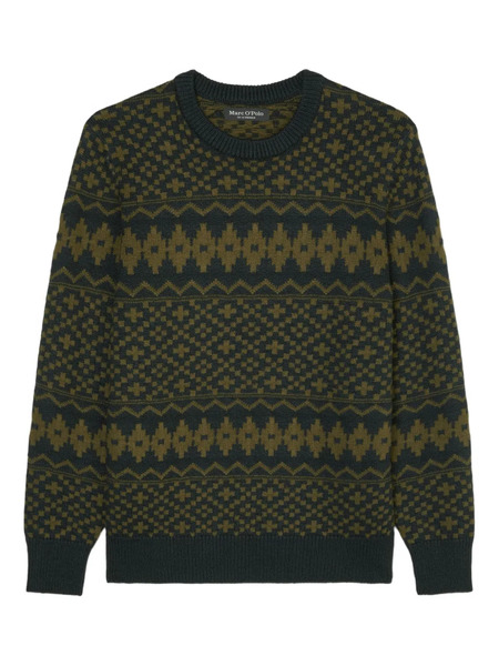  Marc O'polo Patterned Crew-neck Sweater - Blue 