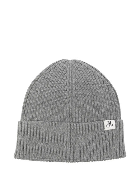  Marc O'polo Ribbed Label Cap - Grey 