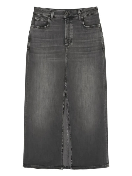  Marc O'polo Split-front Denim Skirt - Grey 