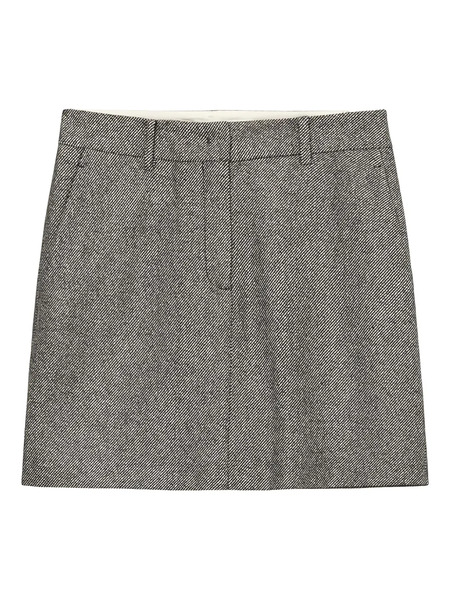  Marc O'polo Stripe-pattern Tailored Skirt - Grey 