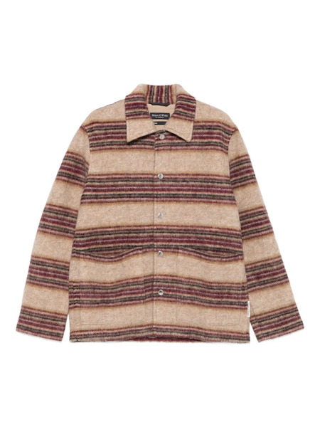  Marc O'polo Striped Shirt Jacket - Neutrals 