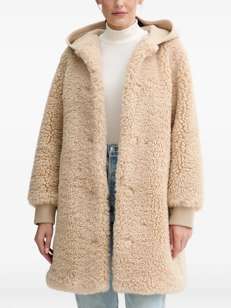  Marc O'polo Teddy-texture Hooded Coat - Neutrals 