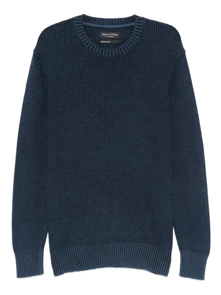  Marc O'polo Textured Crew-neck Jumper - Blue 