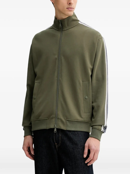  Marc O'polo Zip Striped Sweater - Green 