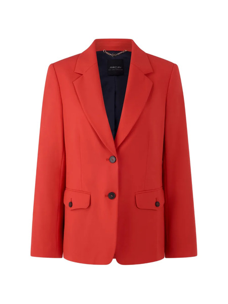  Marccain Button Pocket Blazer - Red 