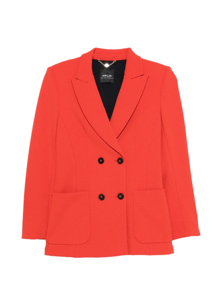  Marccain Double-breasted Blazer - Orange 