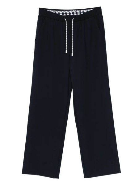 Marccain Drawstring Straight-leg Trousers - Blue 
