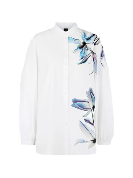  Marccain Floral Print Blouse - White 