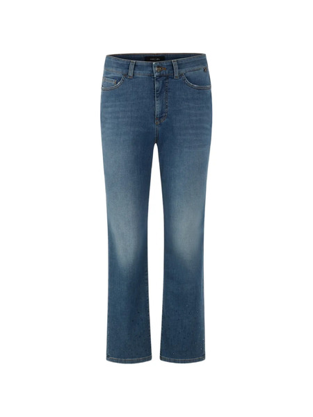 Marccain Forli Flared-leg Embellishments Jeans - Blue 