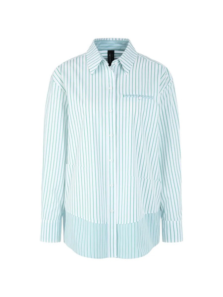  Marccain Pocket Striped Shirt - Green 