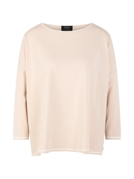  Marccain Rethink Together Contrast-trim Sweater - Neutrals 