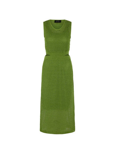  Marccain Rethink Together Openwork Midi Dress - Green 