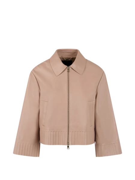  Marccain Rethink Together Ribbed Collar Jacket - Neutrals 