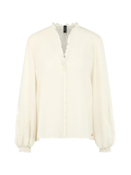  Marccain Ruffled-detail Blouse - Neutrals 