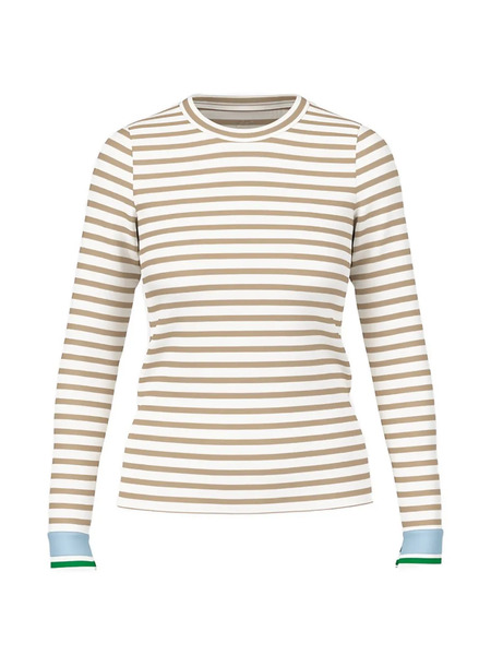  Marccain Striped Sweater - White 