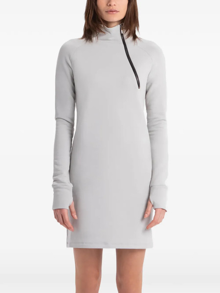  Marcella Alani Mock-neck Zip Mini Dress - Grey 