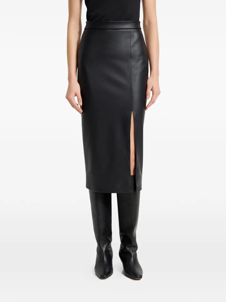  Marcella Carly Side-slit Midi Skirt - Black 