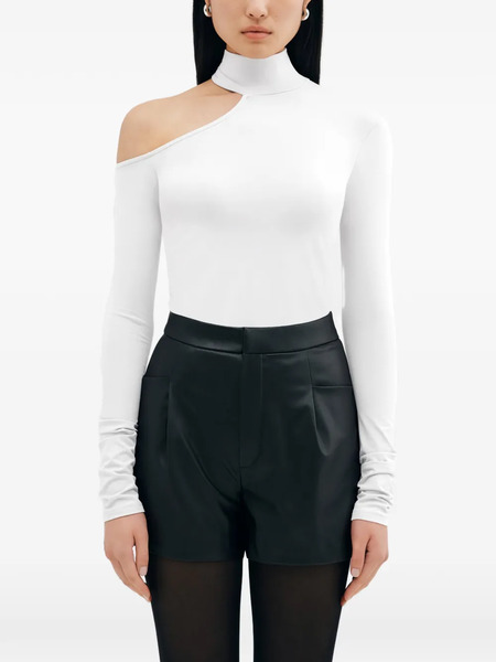  Marcella Evan Cut-out Long-sleeve Top - White 