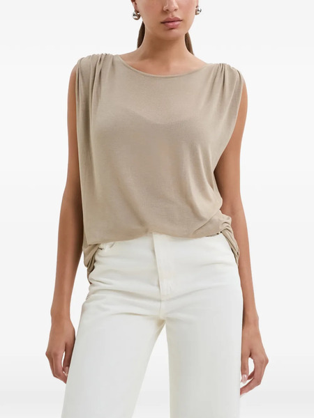  Marcella Greenwich Village Gathered Blouse - Neutrals 