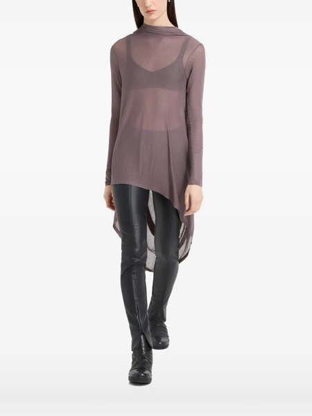  Marcella Iris Asymmetrical-drape Tunic - Grey 