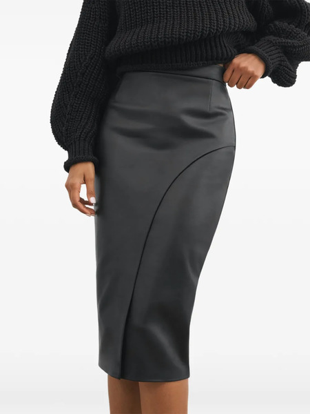  Marcella Nyssa Slit Midi Skirt - Black 