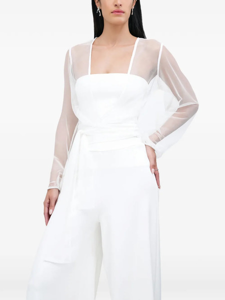  Marcella Verona Tie-fastening Top - White 