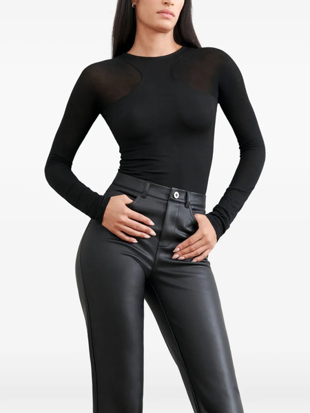  Marcella Yada Sheer-panel Top - Black 