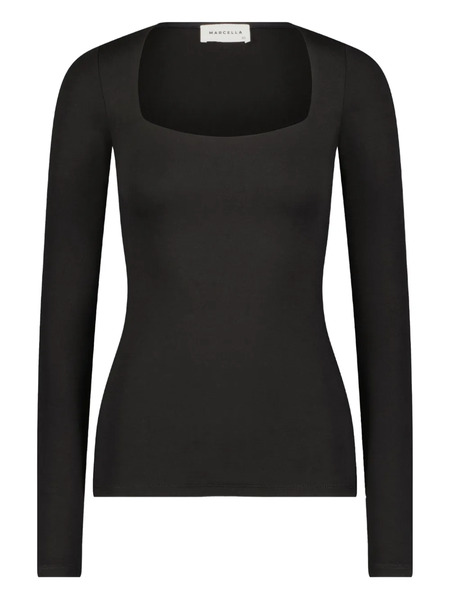  Marcella Yvonne Square-neck Top - Black 