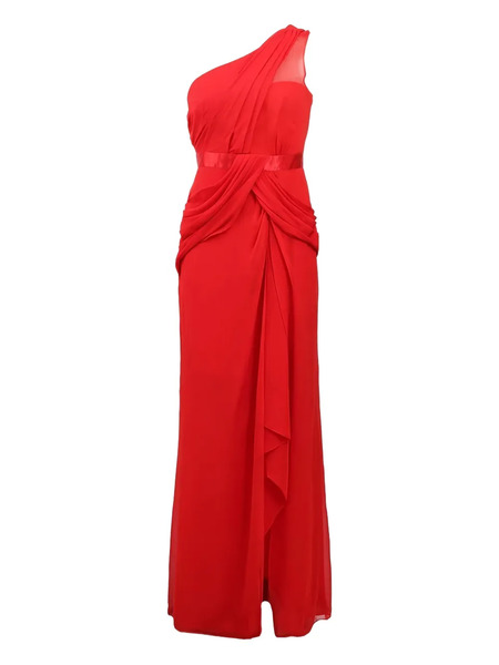  Marchesa Notte One-shoulder Maxi Dress - Red 