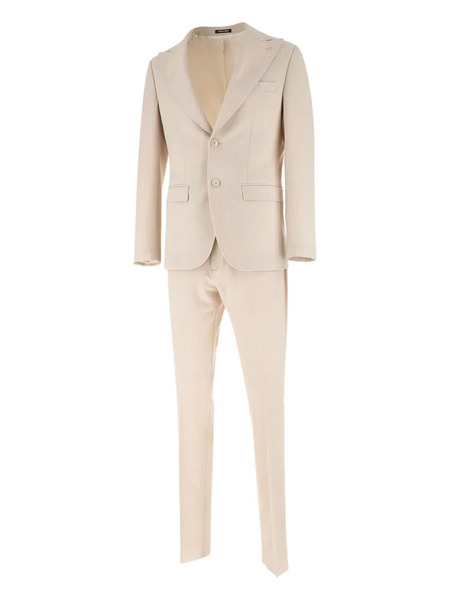  Marchesani King Buttoned Peak-lapels Single-breasted Suit - Neutrals 