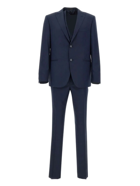  Marchesani Peak Lapel Three-piece Suit - Blue 