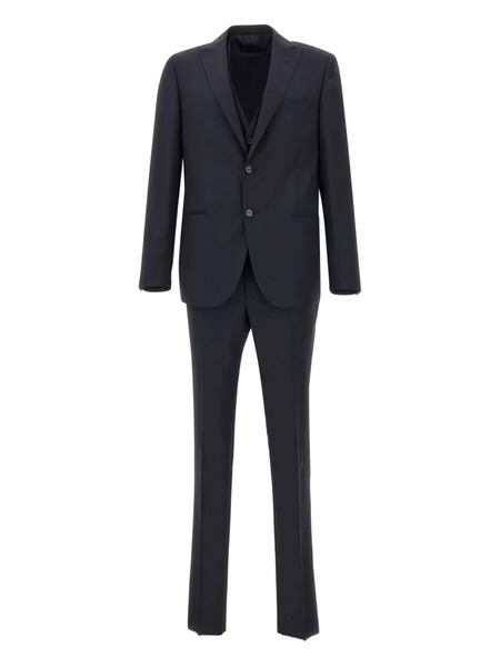  Marchesani Peak Lapel Three-piece Suit - Blue 