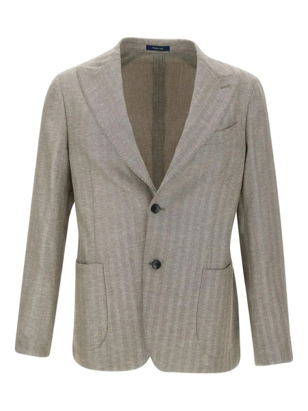  Marchesani Peaked Lapels Two-button Jacket - Grey 