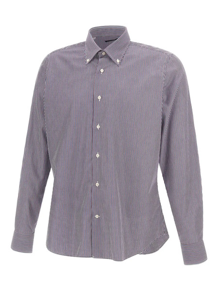  Marchesani Striped Buttoned Shirt - Blue 