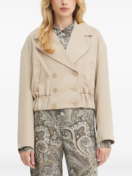  Marciano By Guess Button Double-breasted Jacket - Neutrals 