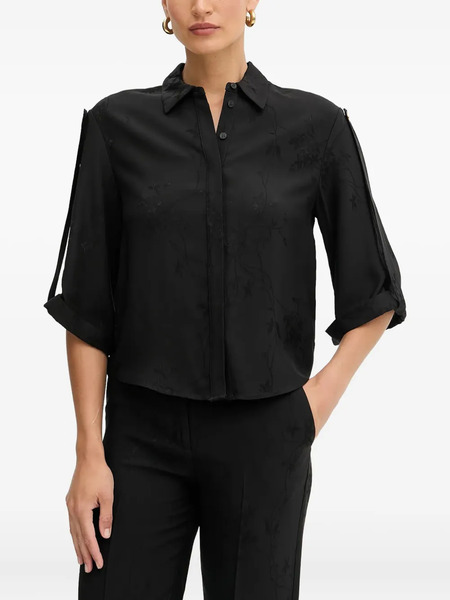  Marciano By Guess Buttoned Floral Blouse - Black 