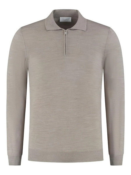  Marco Pescarolo Polo-collar Half-zip Sweater - Neutrals 