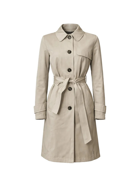  Marella Belt Buttoned Coat - Neutrals 