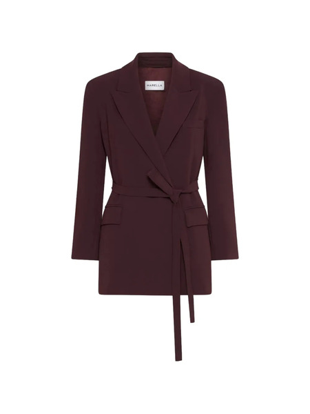  Marella Belted Blazer - Red 