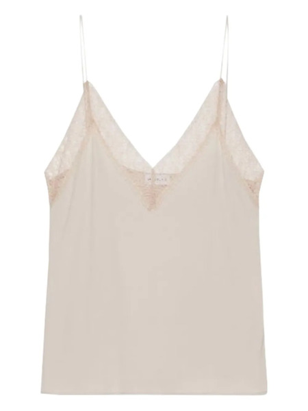  Marella Lace-trim Top - Neutrals 