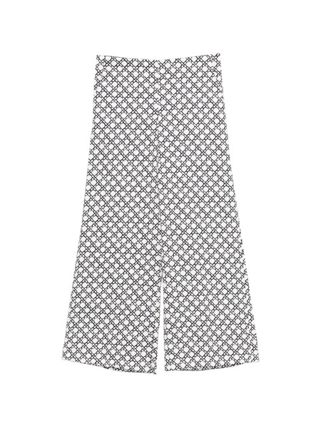  Marella Patterned Trousers - White 