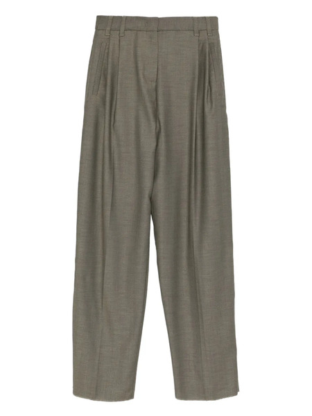  Marella Pleated-pocket Trousers - Green 