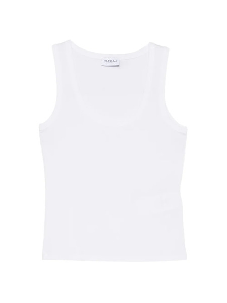  Marella Ribbed Tank Top - White 